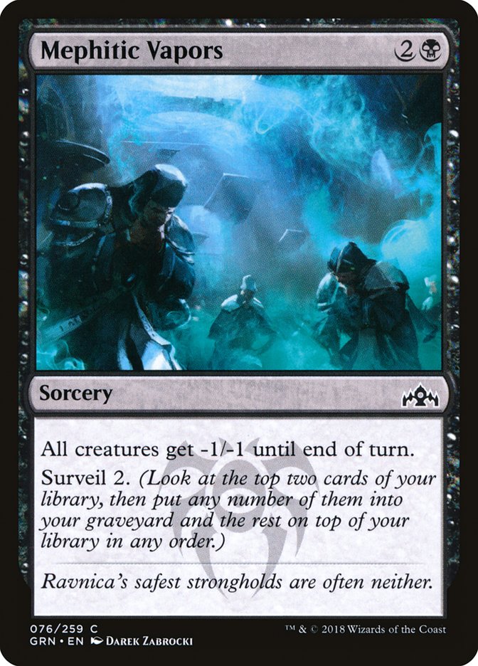 Mephitic Vapors [Guilds of Ravnica] [Foil]