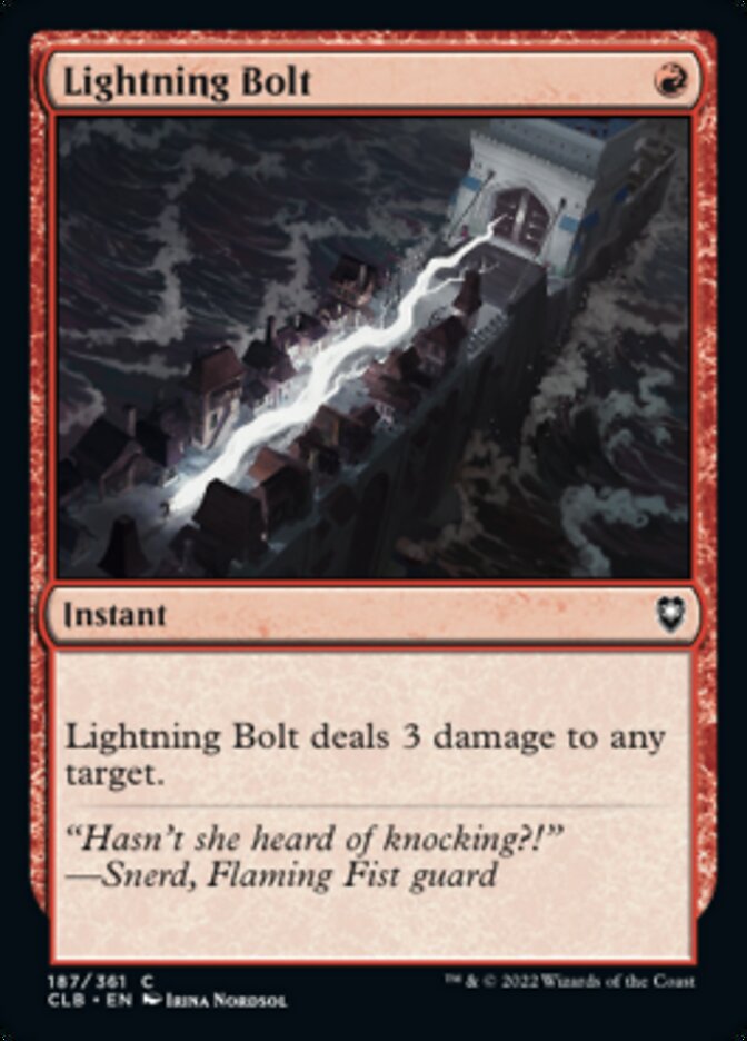 Lightning Bolt [Commander Legends: Battle for Baldur's Gate] [Foil]