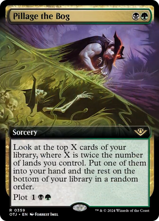 Pillage the Bog (Extended Art) [Outlaws of Thunder Junction] [Foil]