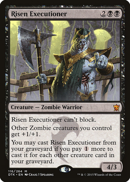 Risen Executioner [Dragons of Tarkir] [Foil]