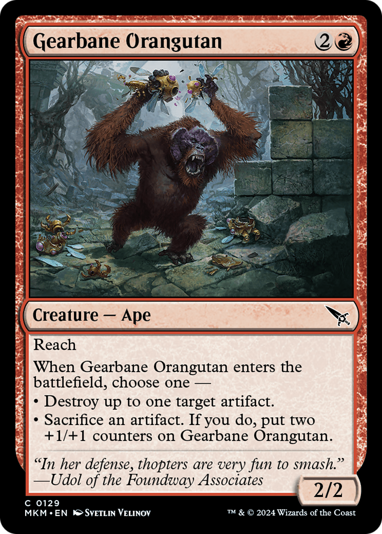 Gearbane Orangutan [Murders at Karlov Manor] [Foil]