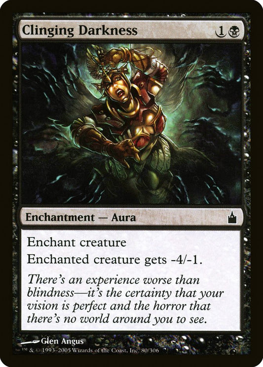 Clinging Darkness [Ravnica: City of Guilds] [Foil]