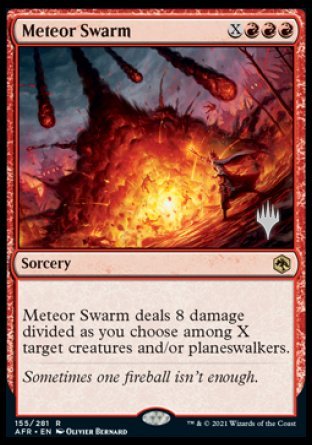 Meteor Swarm (Promo Pack) [Dungeons & Dragons: Adventures in the Forgotten Realms Promos] [Foil]