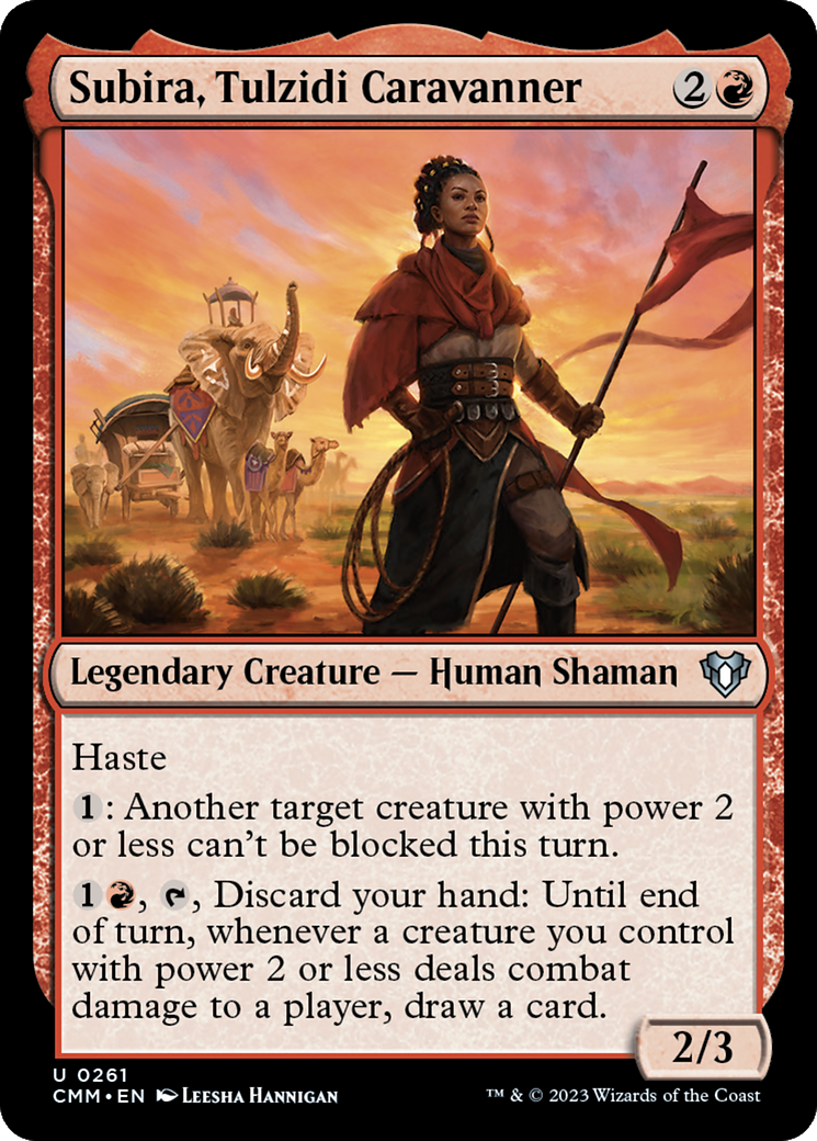 Subira, Tulzidi Caravanner [Commander Masters] [Foil]