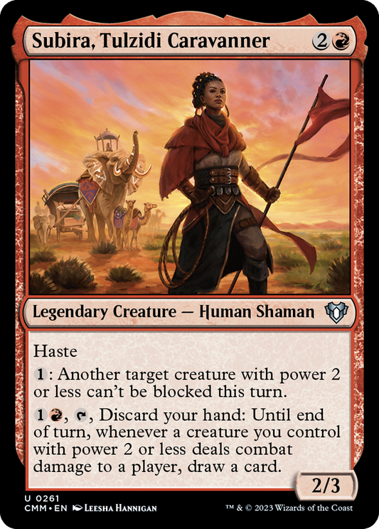 Subira, Tulzidi Caravanner [Commander Masters] [Foil]