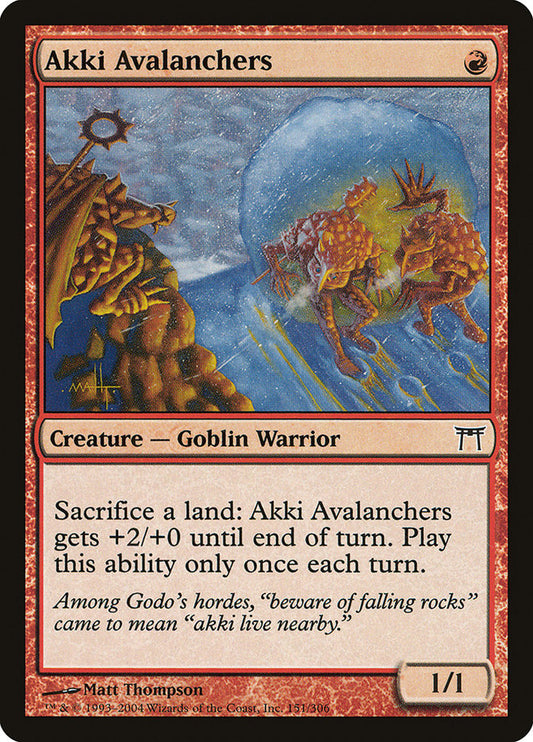 Akki Avalanchers [Champions of Kamigawa] [Foil]