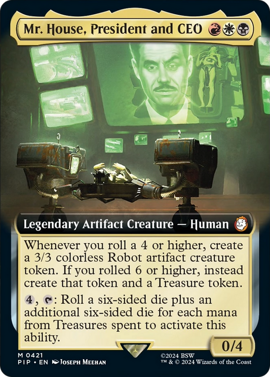 Mr. House, President and CEO (Extended Art) [Fallout] [Foil]