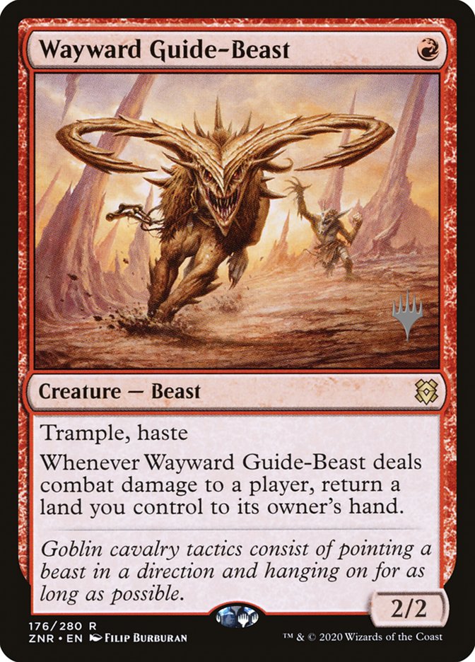 Wayward Guide-Beast (Promo Pack) [Zendikar Rising Promos] [Foil]