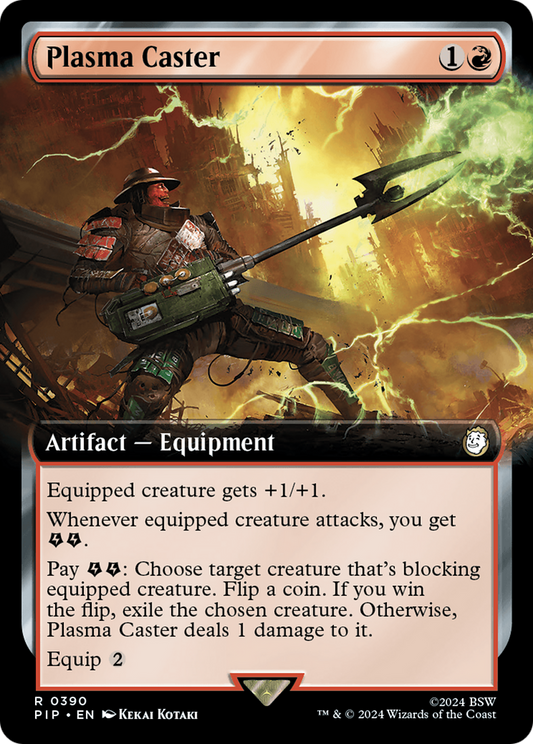Plasma Caster (Extended Art) [Fallout] [Foil]