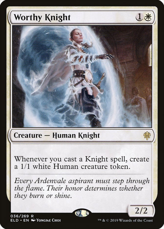 Worthy Knight [Throne of Eldraine] [Foil]