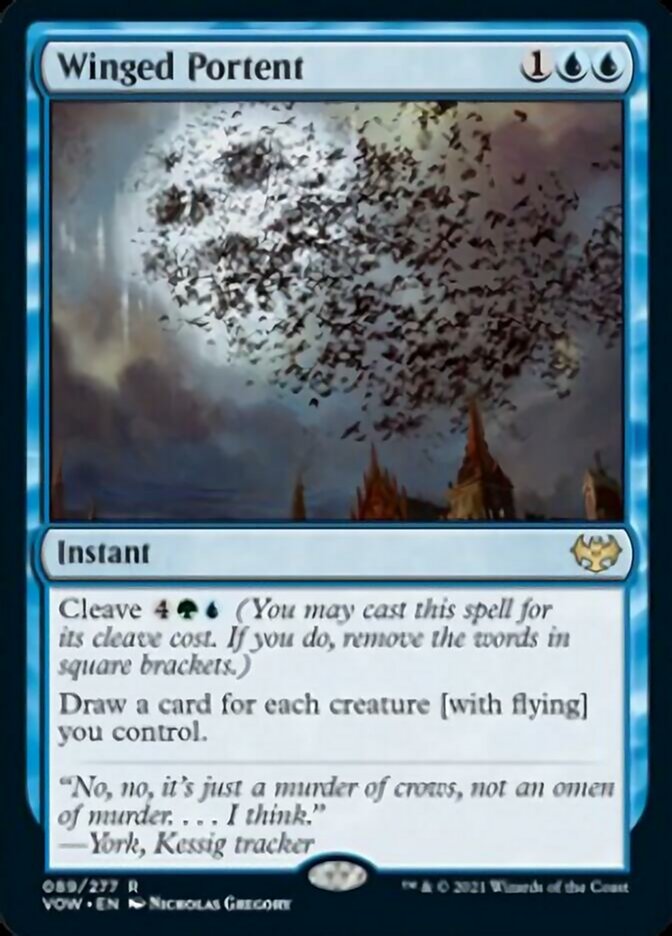 Winged Portent [Innistrad: Crimson Vow] [Foil]