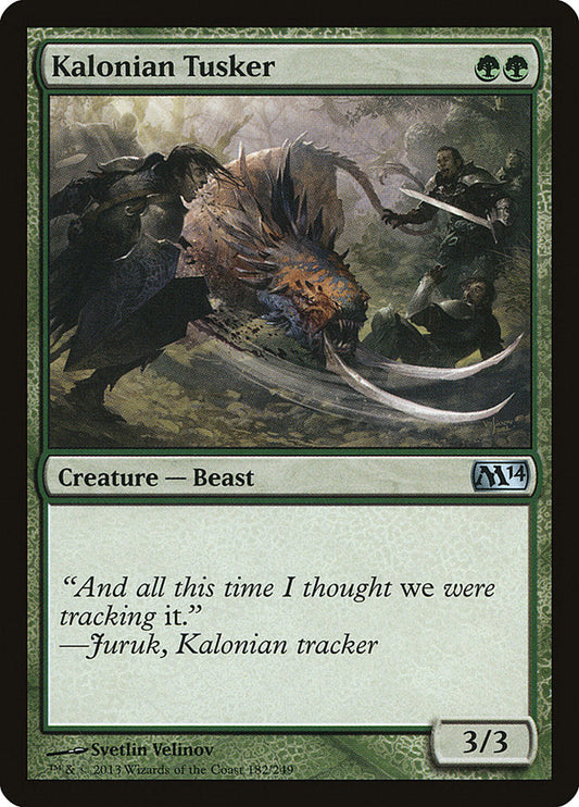 Kalonian Tusker [Core Set 2014] [Foil]