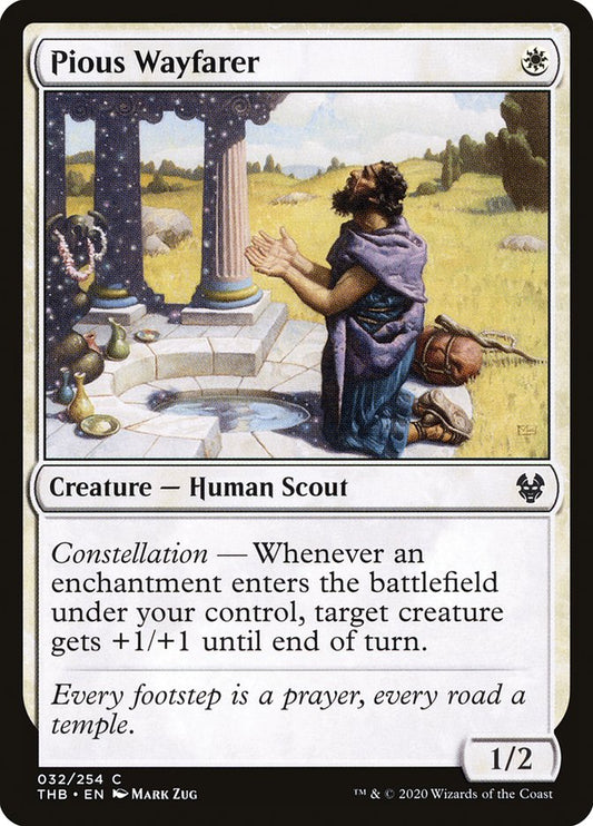 Pious Wayfarer [Theros Beyond Death] [Foil]