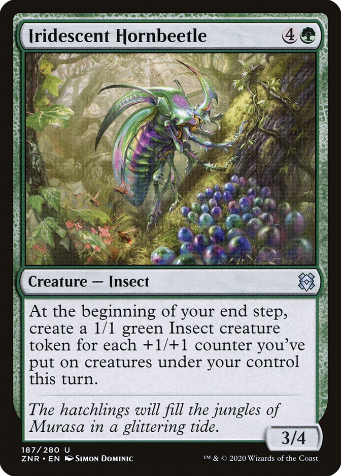 Iridescent Hornbeetle [Zendikar Rising] [Foil]