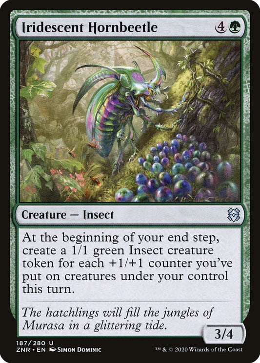 Iridescent Hornbeetle [Zendikar Rising] [Foil]