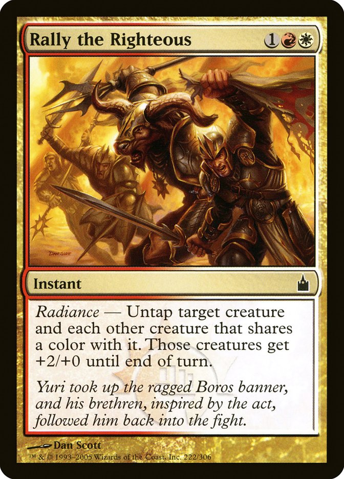 Rally the Righteous [Ravnica: City of Guilds] [Foil]