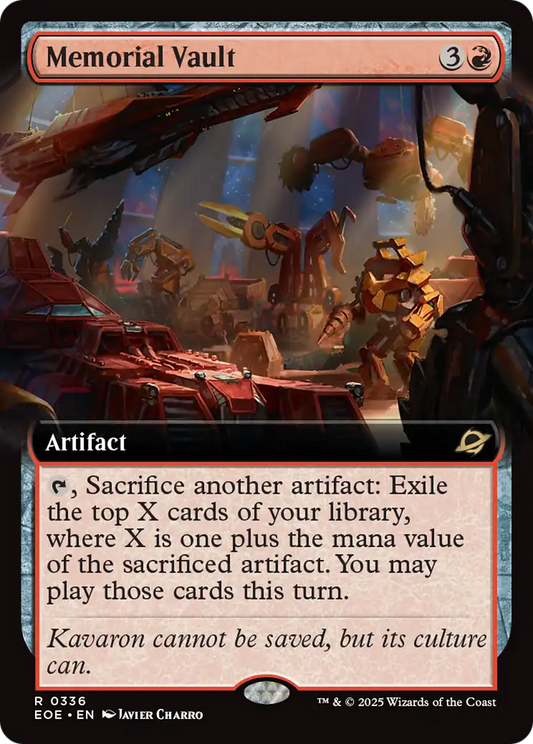 Memorial Vault (Extended Art) [Edge of Eternities] [Foil]