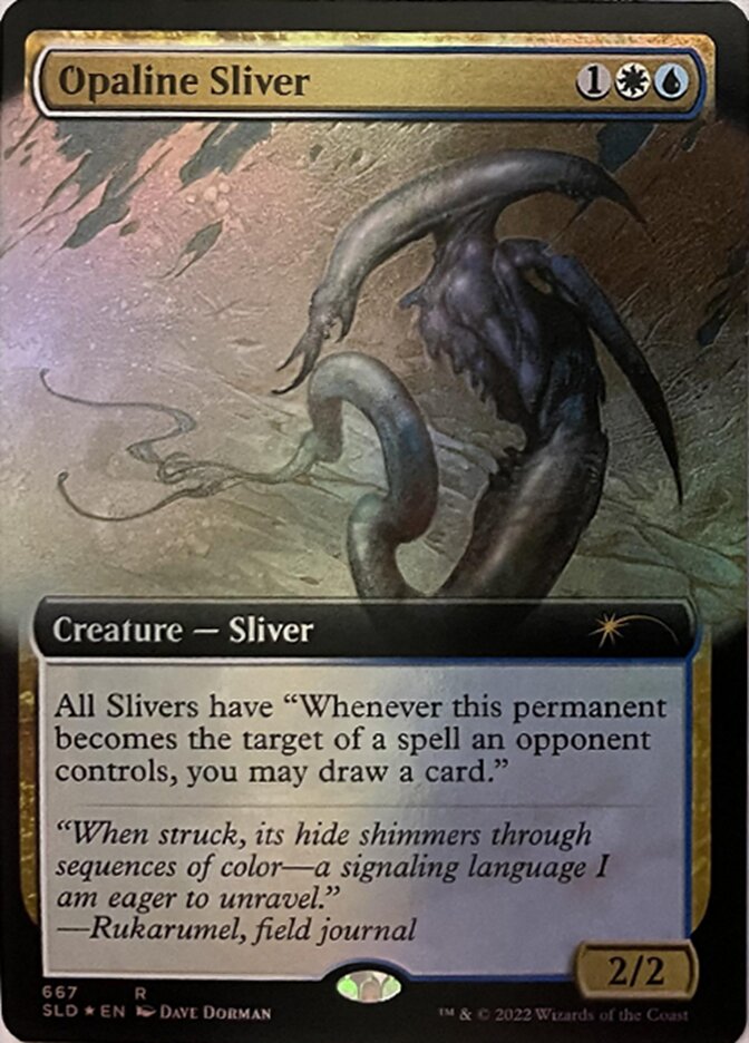 Opaline Sliver (Extended Art) [Secret Lair Drop Promos] [Foil]
