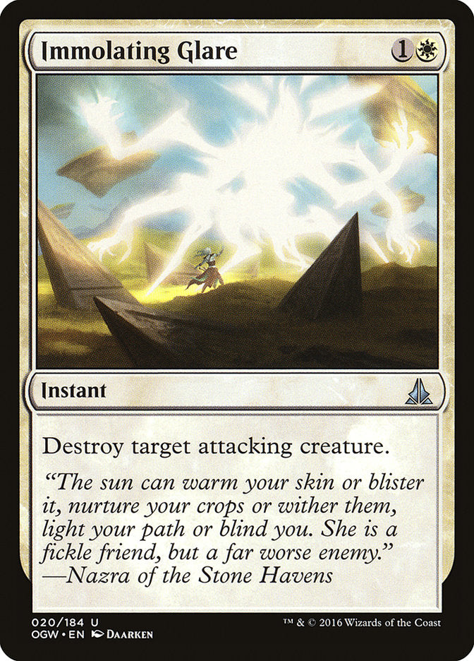 Immolating Glare [Oath of the Gatewatch] [Foil]