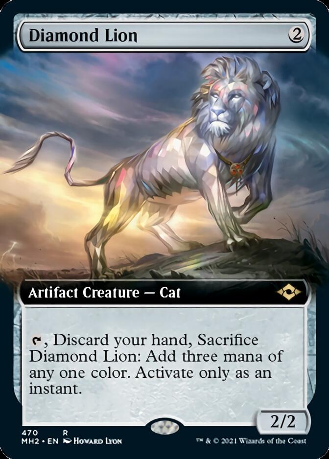 Diamond Lion (Extended Art) [Modern Horizons 2] [Foil]