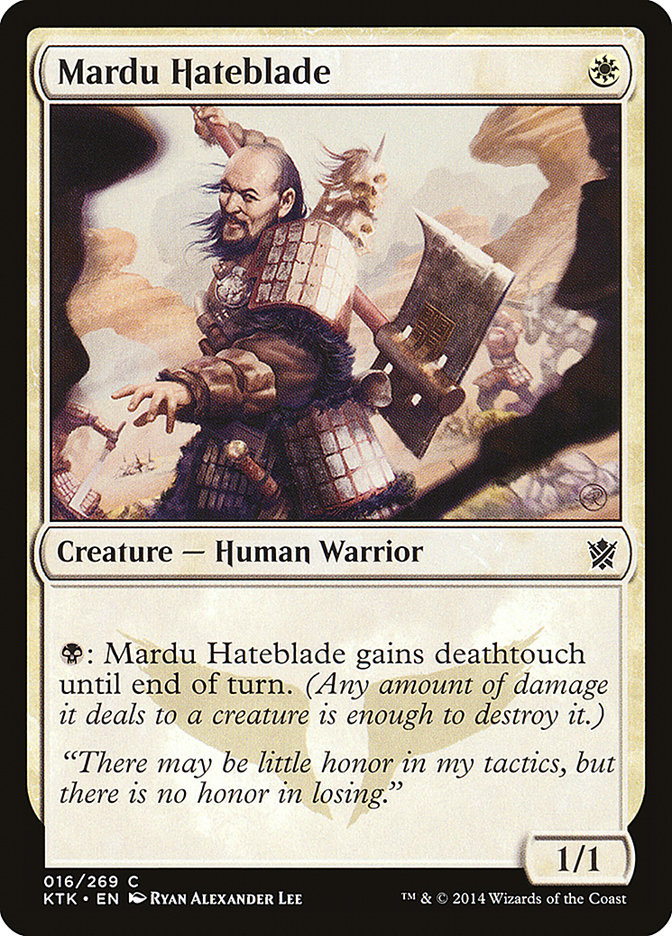 Mardu Hateblade [Khans of Tarkir] [Foil]