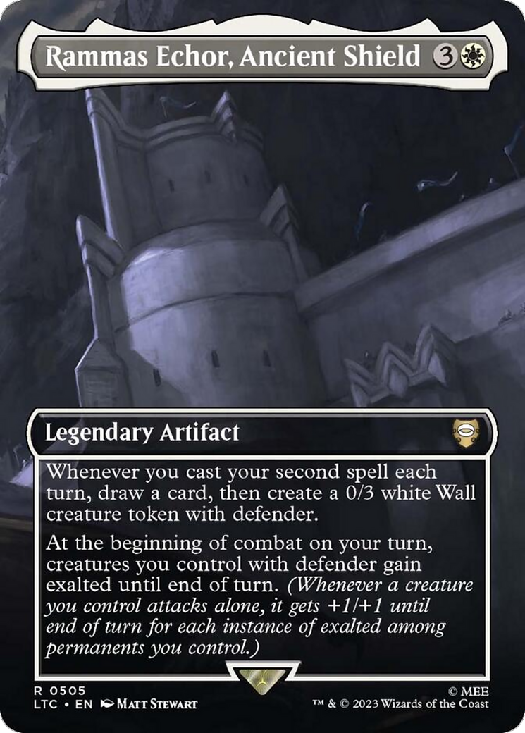 Rammas Echor, Ancient Shield (Borderless) [The Lord of the Rings: Tales of Middle-Earth Commander] [Foil]