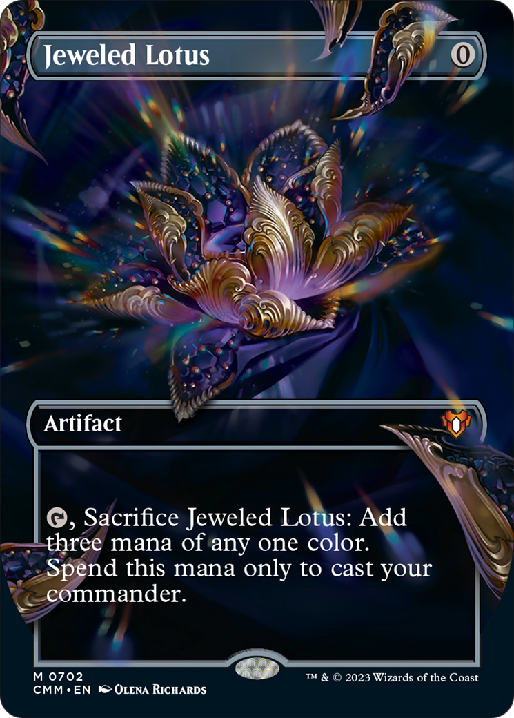 Jeweled Lotus (Borderless Frame Break) [Commander Masters] [Foil]