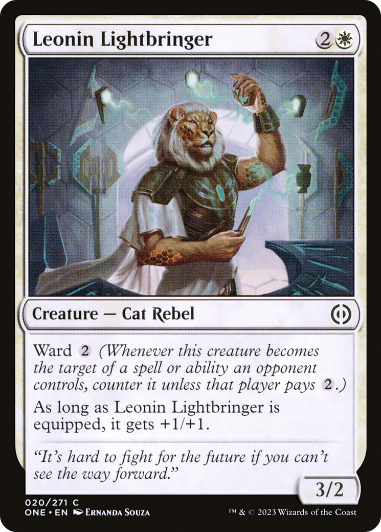 Leonin Lightbringer [Phyrexia: All Will Be One] [Foil]