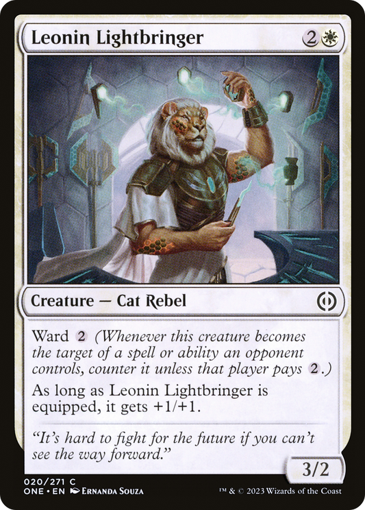 Leonin Lightbringer [Phyrexia: All Will Be One] [Foil]
