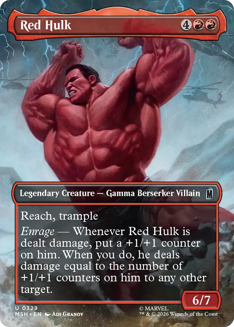 Red Hulk (Borderless) [Marvel Super Heroes]