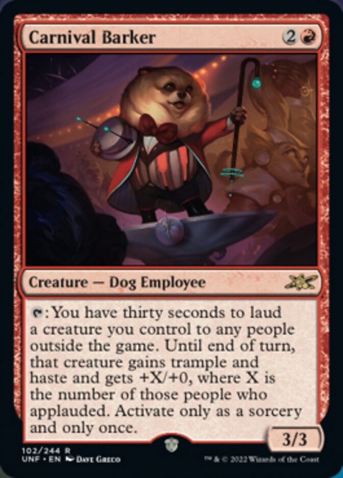 Carnival Barker [Unfinity] [Foil]