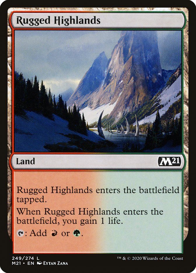Rugged Highlands [Core Set 2021] [Foil]