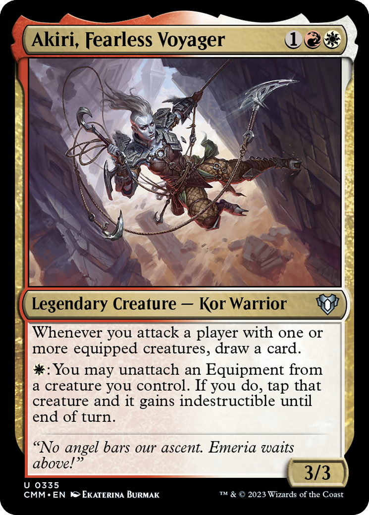 Akiri, Fearless Voyager [Commander Masters] [Foil]