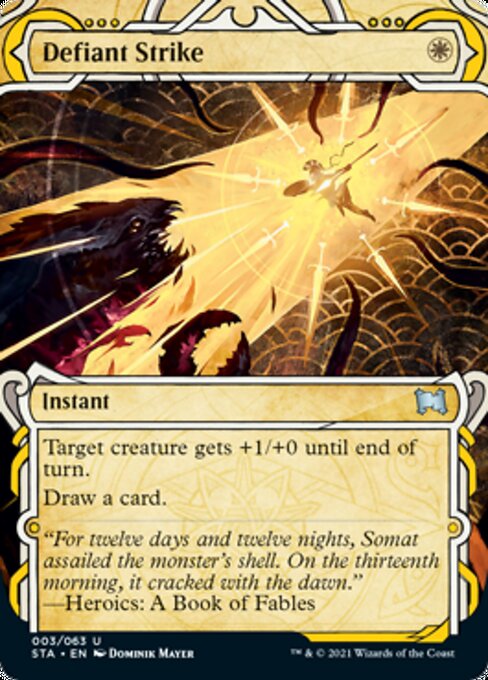 Defiant Strike [Strixhaven: School of Mages Mystical Archive] [Foil]