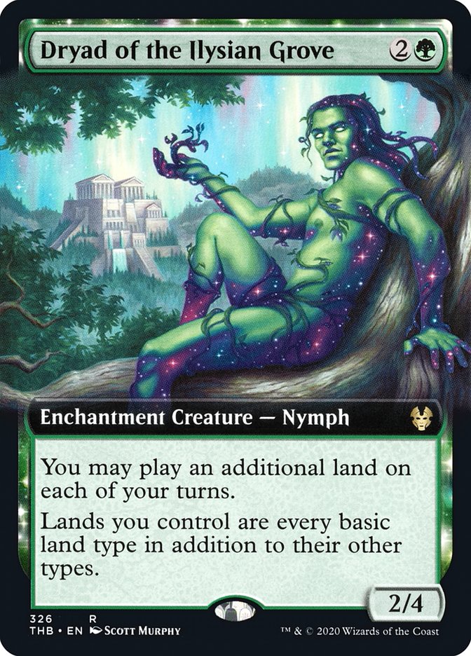 Dryad of the Ilysian Grove (Extended Art) [Theros Beyond Death] [Foil]