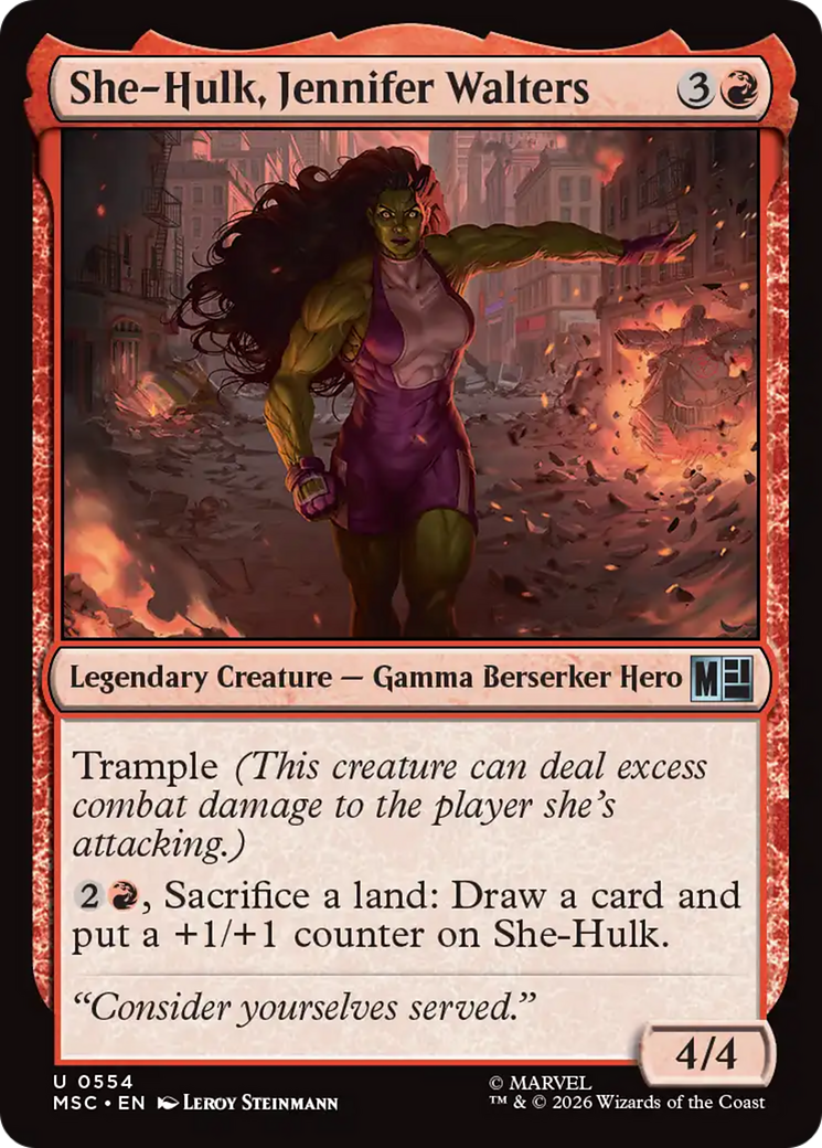 She-Hulk, Jennifer Walters [Marvel Super Heroes Commander]