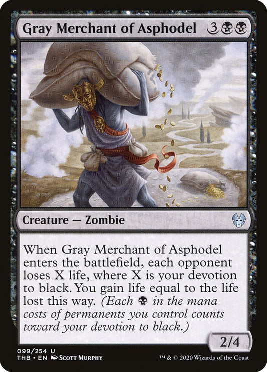 Gray Merchant of Asphodel [Theros Beyond Death] [Foil]