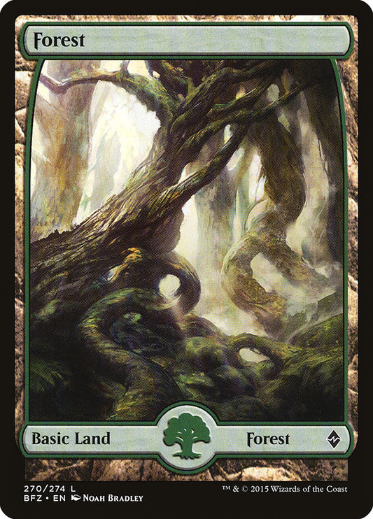 Forest (270) (Full Art) [Battle for Zendikar] [Foil]