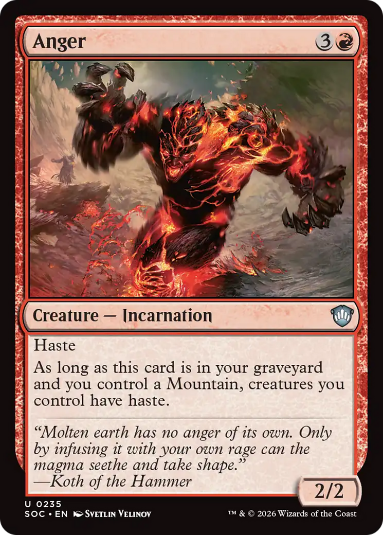 Anger [Secrets of Strixhaven Commander] [Foil]