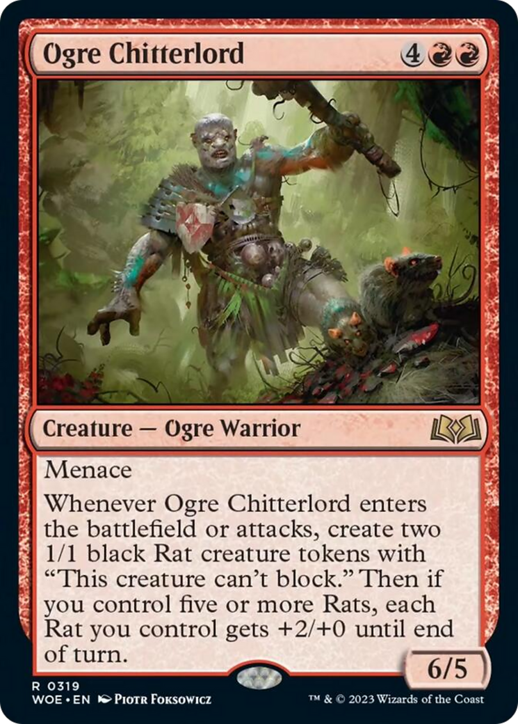Ogre Chitterlord [Wilds of Eldraine] [Foil]