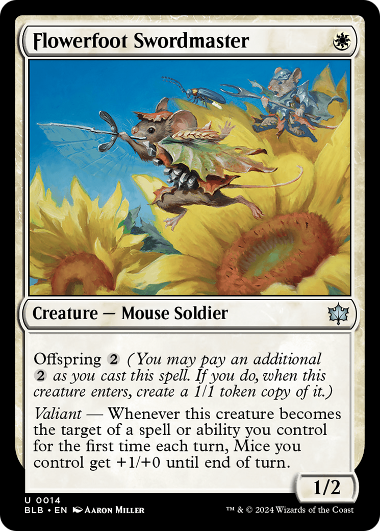 Flowerfoot Swordmaster [Bloomburrow] [Foil]