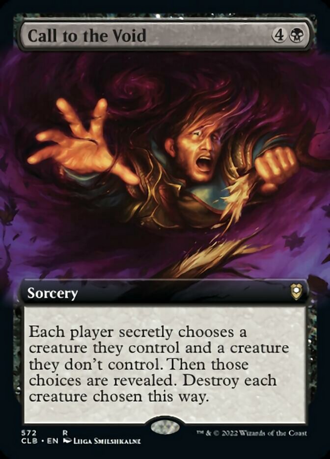 Call to the Void (Extended Art) [Commander Legends: Battle for Baldur's Gate] [Foil]