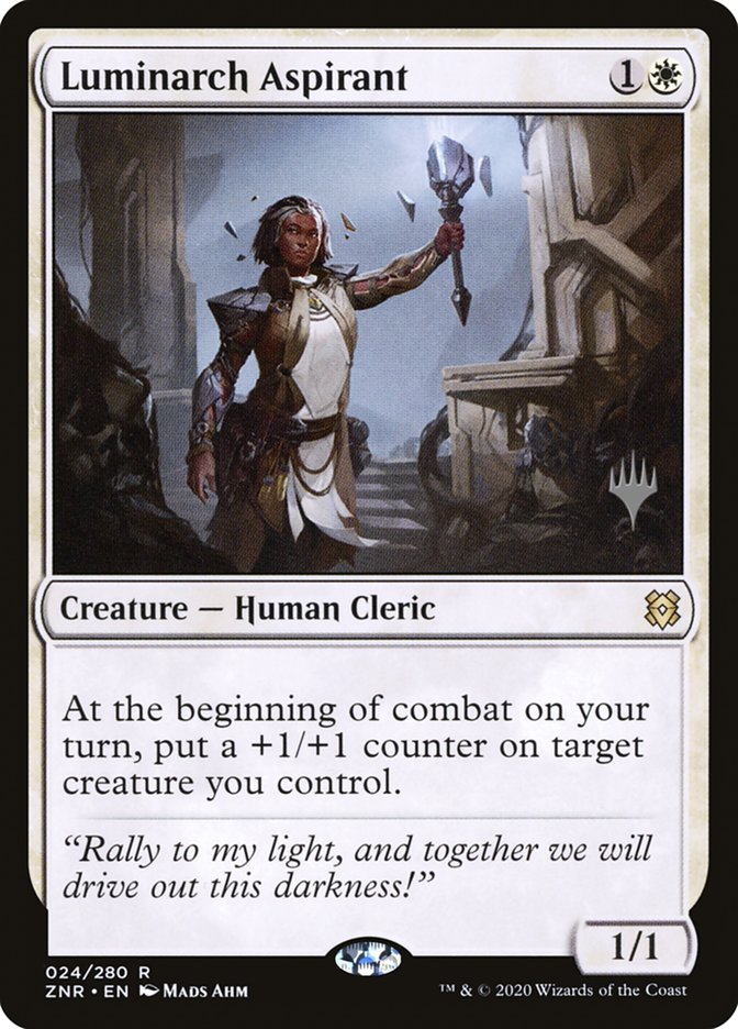 Luminarch Aspirant (Promo Pack) [Zendikar Rising Promos] [Foil]