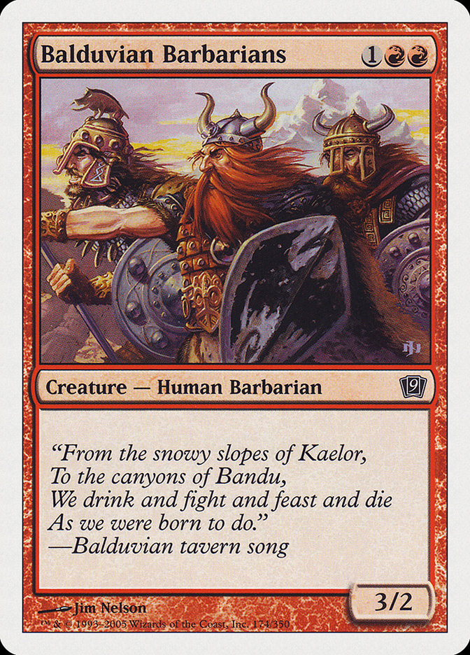 Balduvian Barbarians [Ninth Edition] [Foil]