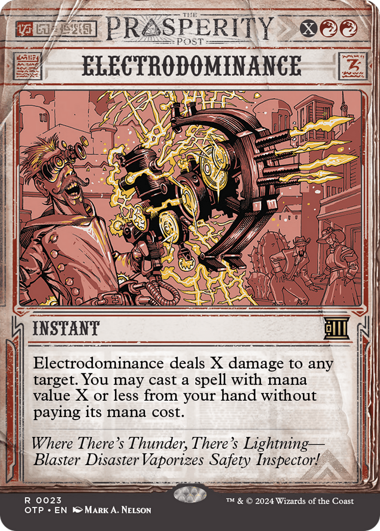 Electrodominance [Outlaws of Thunder Junction: Breaking News] [Foil]