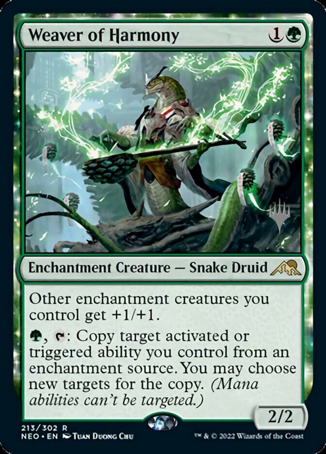 Weaver of Harmony (Promo Pack) [Kamigawa: Neon Dynasty Promos] [Foil]