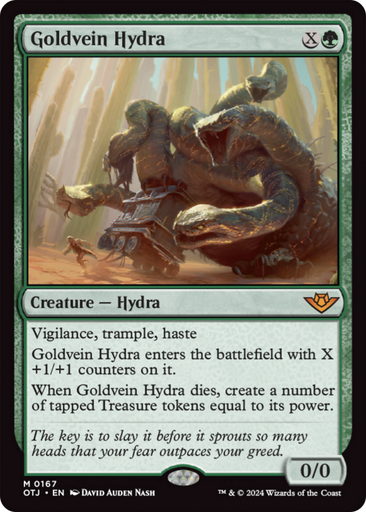 Goldvein Hydra [Outlaws of Thunder Junction] [Foil]