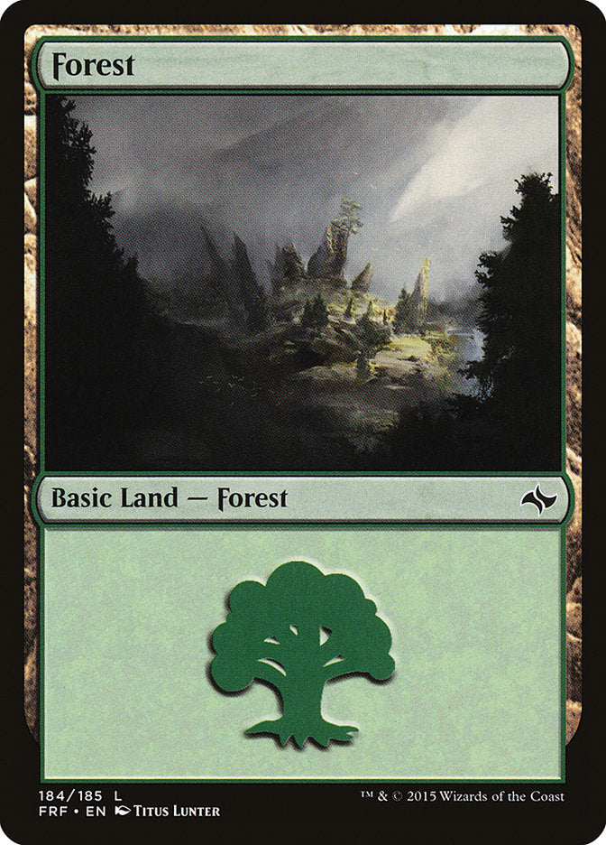 Forest (184) [Fate Reforged] [Foil]