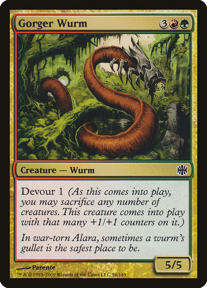 Gorger Wurm [Alara Reborn] [Foil]