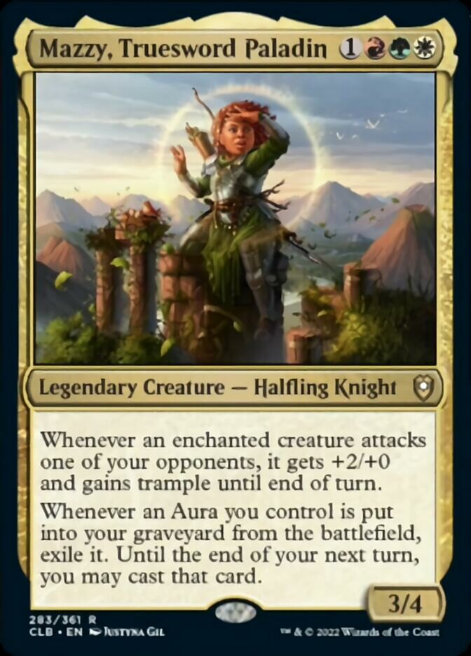 Mazzy, Truesword Paladin [Commander Legends: Battle for Baldur's Gate] [Foil]